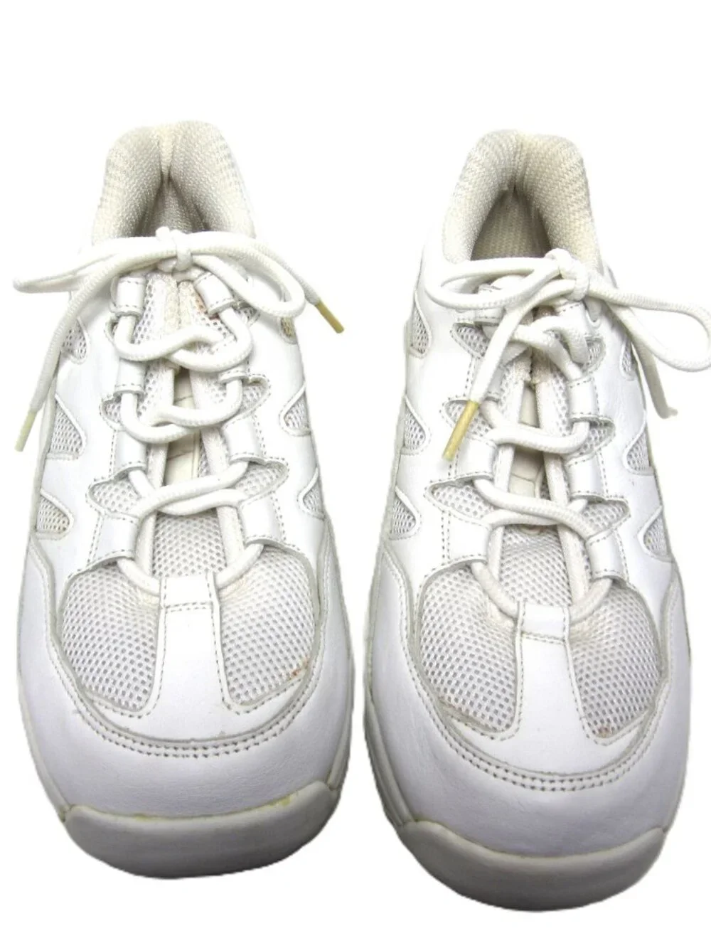 Z-Coil Womens Size 10 Freedom Athletic Mesh Leather Shoes Classic White Open